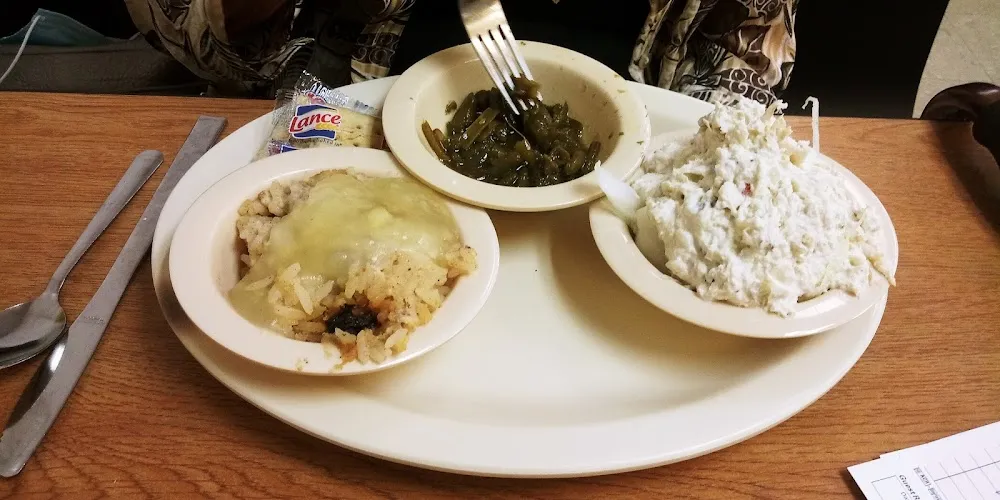 Rice Pudding Green Beans and Chicken Salad